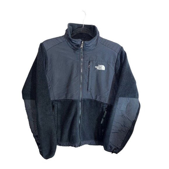 THE NORTH FACE PolarTec Black Fleece DENALI Jacket Full Zipper Sz S - Picture 1 of 12